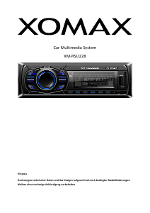 Bedienungsanleitung XOMAX XM-RSU228 Autoradio