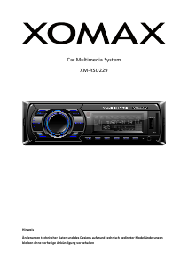 Bedienungsanleitung XOMAX XM-RSU229 Autoradio