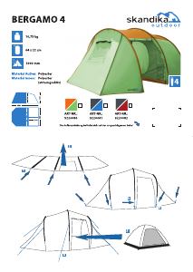 Instrukcja Skandika Bergamo 4 Namiot