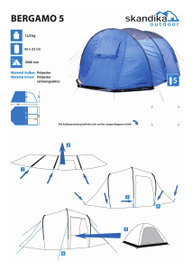 说明书 SkandikaBergamo 5帐篷