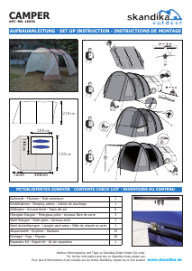 Mode d’emploi Skandika Camper Tente