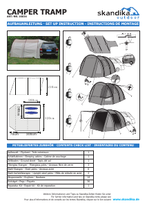 Mode d’emploi Skandika Camper Tramp Tente