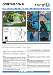 Bedienungsanleitung Skandika Copenhagen 8 Zelt