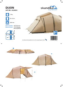 Bedienungsanleitung Skandika Dijon Zelt