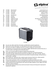 Bedienungsanleitung Alpina SF 2508 Toaster