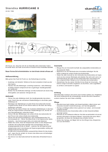 Mode d’emploi Skandika Hurricane 8 Tente