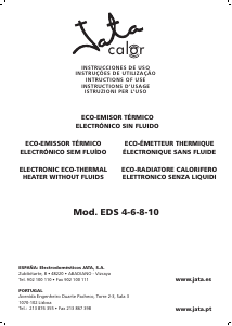 Manuale Jata EDS 6 Termoventilatore