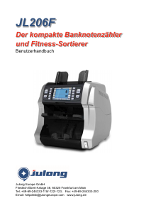 Bedienungsanleitung Julong JL206F Banknotenzähler