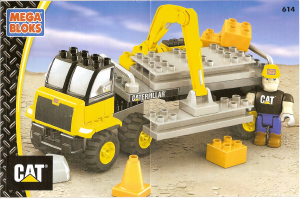 Manual Mega Bloks set 614 Caterpillar Material hauler