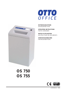 Manual OTTO OS-750 Paper Shredder