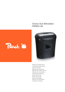 Manuale Peach PS500-40 Distruggidocumenti