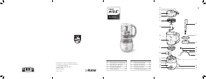 Manual Philips SCF881 Avent Robot de bucătărie