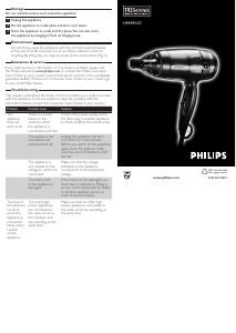 Manual Philips HP4995 TRESemme Hair Dryer