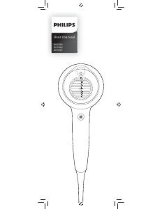 Manual Philips BHD285 Hair Dryer