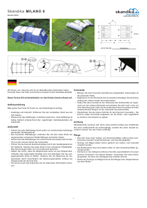 Handleiding Skandika Milano 8 Tent