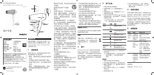 说明书 飞利浦 HP8279 电吹风