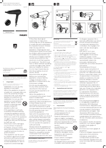 Manuale Philips BHD172 Asciugacapelli