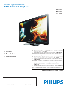 Mode d’emploi Philips 55PFL5706 Téléviseur LED