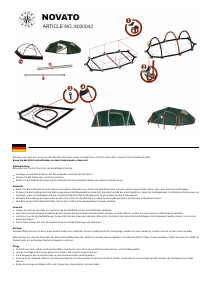 Mode d’emploi Skandika Novato Tente