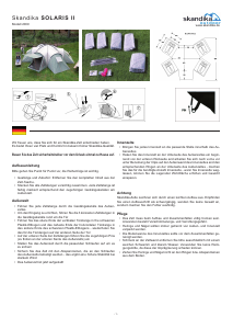 Handleiding Skandika Solaris II Tent