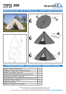 Handleiding Skandika Tipii 300 Tent