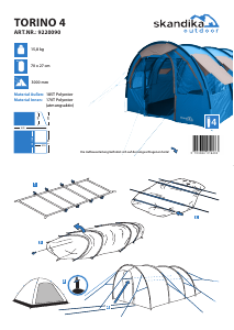 Handleiding Skandika Torino 4 Tent