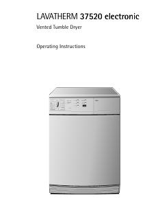 Manual AEG LTH37520 Dryer