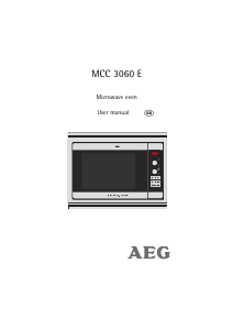 Manual AEG MCC3060EA Microwave