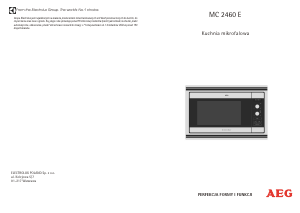 Instrukcja AEG MC2460E Kuchenka mikrofalowa