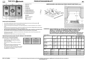 Bedienungsanleitung Bauknecht TGW 5576 IXL Kochfeld