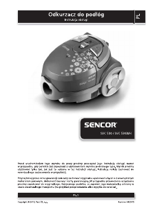 Instrukcja Sencor SVC 530 Odkurzacz