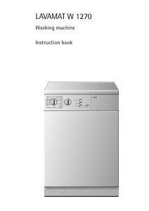 Manual AEG LAVW1270-W Washing Machine