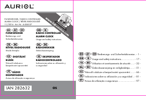 Manual Auriol IAN 282632 Despertador