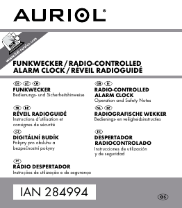 Manual Auriol IAN 284994 Despertador