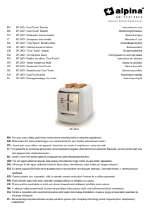 Manual Alpina SF 2601 Prăjitor de pâine