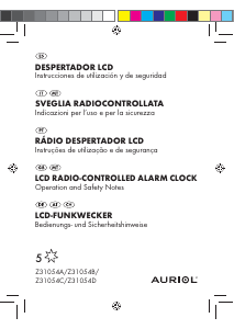 Manual Auriol IAN 68687 Despertador