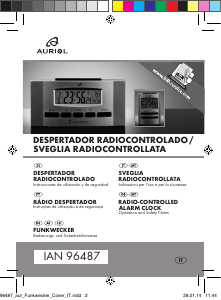 Manual Auriol IAN 96487 Despertador