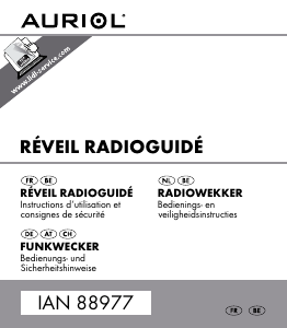 Mode d’emploi Auriol IAN 88977 Radio-réveil