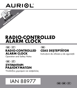 Manual Auriol IAN 88977 Radio cu ceas