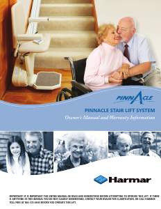 Manual Harmar Pinnacle Stairlift