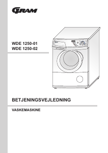 Brugsanvisning Gram WDE 1250-01 Vaskemaskine