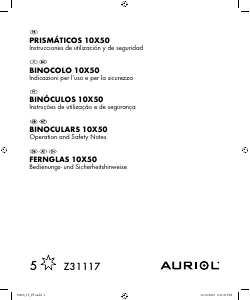 Manual Auriol IAN 79409 Binóculo