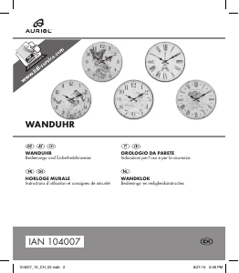 Mode d’emploi Auriol IAN 104007 Horloge