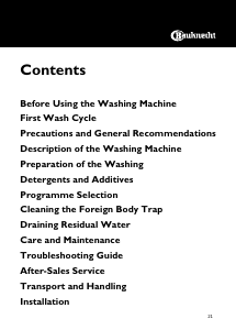 Handleiding Bauknecht WATS 5341 Wasmachine