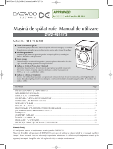 Manual Daewoo DWD-FB1473D Mașină de spălat