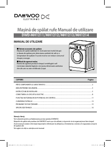 Manual Daewoo DWD-MH1211 Mașină de spălat