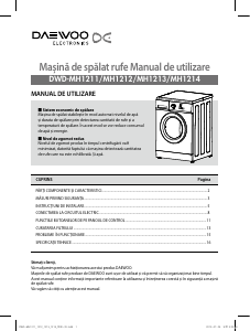 Manual Daewoo DWD-MH1213 Mașină de spălat