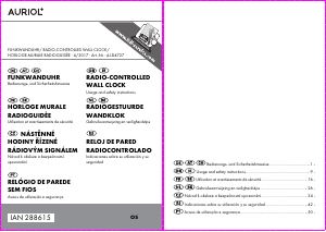 Manual Auriol IAN 288615 Relógio
