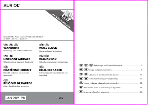 Manual de uso Auriol IAN 289198 Reloj