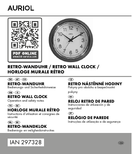 Manual Auriol IAN 297328 Relógio